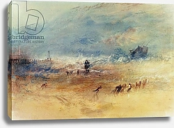 Постер Тернер Уильям (William Turner) Yarmouth Sands, c.1840