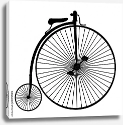 Постер Пенни-фартинг или высокий велосипед