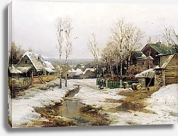 Постер Вельц Иван Весной в окрестностях Петербурга. 1896