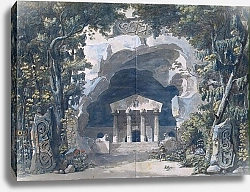 Постер Деспрес Луи Scenery Sketch for the Opera 'Frigga', 1787
