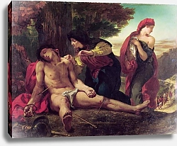 Постер Делакруа Эжен (Eugene Delacroix) St. Sebastian, 1836