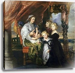Постер Рубенс Петер (Pieter Paul Rubens) Deborah Kip, Wife of Sir Balthasar Gerbier, and Her Children, c.1629-30