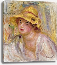 Постер Ренуар Пьер (Pierre-Auguste Renoir) Study of a Girl, c.1918-19
