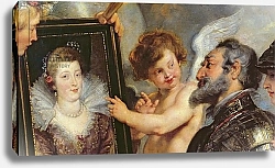 Постер Рубенс Петер (Pieter Paul Rubens) The Medici Cycle: Henri IV Receiving the Portrait of Marie de Medici 1621-25 2