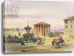 Постер Холланд Джеймс The Temple of Vesta, Rome, 1849