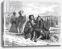 Постер Делакруа Эжен (Eugene Delacroix) Faust and Wagner in conversation, Illustration for Faust by Goethe