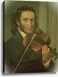 Постер Школа: Итальянская 19в Portrait of Niccolo Paganini