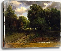 Постер Добиньи Шарль The Crossroads of the Eagle's Nest, Fontainebleau Forest, 1843-44