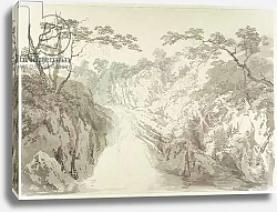 Постер Тернер Уильям (William Turner) Landscape with Waterfall, c.1796