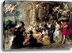 Постер Рубенс Петер (Pieter Paul Rubens) The Garden of Love, c.1630-32 2