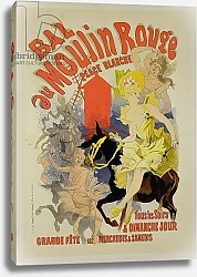 Постер Шере Жюль Reproduction of a Poster Advertising the 'Bal au Moulin Rouge', 1889