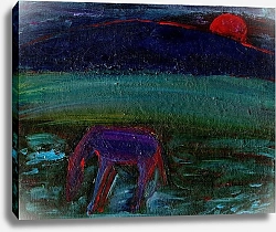 Постер Садбери Джиджи (совр) The Horse and the Red Moon, 2016,