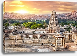 Постер Панорама храма Вирупакша, Хампи, Индия 2