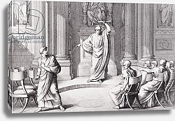 Постер Перкинс (грав) Cicero Denouncing Catiline, engraved by B.Barloccini, 1849