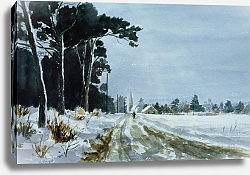 Постер Треветт Вик (совр) Hermitage Road in the Snow
