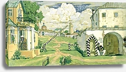 Постер Кустодиев Борис Stage design for Alexander Ostrovsky's play 'The Fiery Heart', 1911 1 Постер Кустодиев Борис Stage design for Alexander Ostrovsky's play 'The Fiery Heart', 1911 1