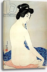 Постер Хасигути Гоё Woman after the bath, published by Shosaburo Watanabe, 1920,