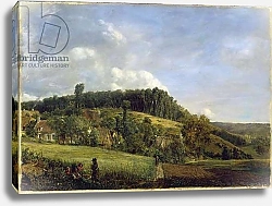 Постер Руссо Пьер Forest Glade near a Village, 1833