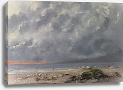 Постер Курбе Гюстав (Gustave Courbet) Вид пляжа