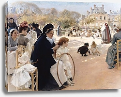 Постер Эдельфельт Альберт The Luxembourg Gardens, Paris, 1887