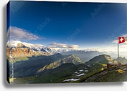 Постер Швейцария. Рассвет на горе Фаульхорн