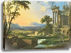 Постер Патель Пьер Italian landscape with ruins