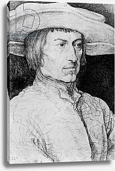 Постер Дюрер Альбрехт Portrait of an unknown man, 1525