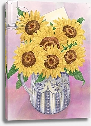 Постер Бентон Линда (совр) Sunflowers, 1998