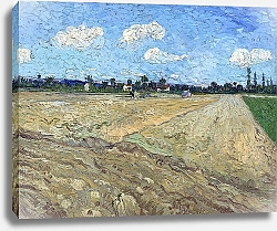 Постер Ван Гог Винсент (Vincent Van Gogh) Плужное поле, 1888