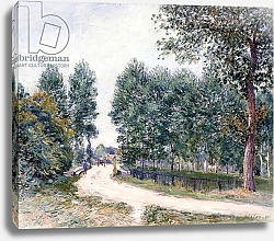 Постер Сислей Альфред (Alfred Sisley) The Road of Saint-Mammes - In the morning, 1890