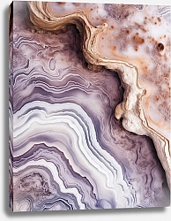 Постер Geode of brown agate stone 2