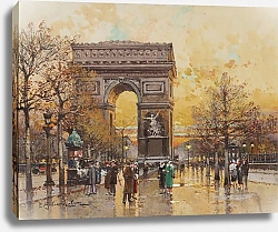 Постер Гальен-Лалу Эжен Arc de Triomphe in the Fall