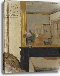Постер Вюйар Эдуар Vase of Flowers on a Mantelpiece, c.1900