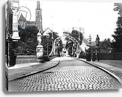 Постер Джоссет Bridge to the Cathedral, Breslau Poland, c.1910