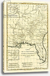 Постер Бонне Чарльз (карты) Louisiana and Florida, 1780