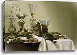 Постер Хеда Уильям Still Life with Oysters and Nuts, 1637