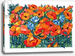 Постер Кристи Майли (совр) Poppies, 1998