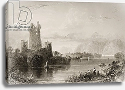 Постер Бартлет Уильям (последователи, грав) Ross Castle, Killarney, County Kerry, from 'Scenery and Antiquities of Ireland'