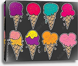 Постер Набор мороженого