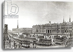 Постер Школа: Французская Parade in front of the Imperial Palace, St.Petersburg, 1812