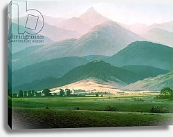Постер Фридрих Каспар (Caspar David Friedrich) Landscape in the Riesengebirge, 1810-11