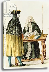 Постер Гревенброк Ян A Magistrate Playing Cards with a Masked Man