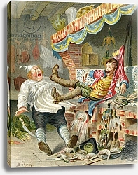 Постер Бишар Альфонс Flight with ducks down a chimney, c.1886