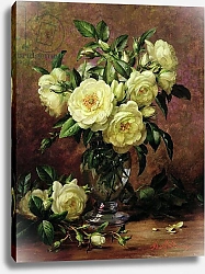 Постер Уильямс Альберт (совр) White Roses, A Gift from the Heart