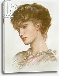 Постер Розетти Данте Portrait of Aglaia Coronio 1870