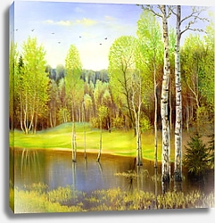 Постер Весенний лес
