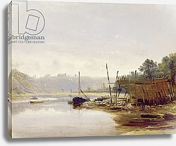 Постер Данби Франсис Boat Building near Dinan, Brittany, c.1838