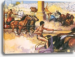 Постер Салинас Альберто Race of the four horse chariots