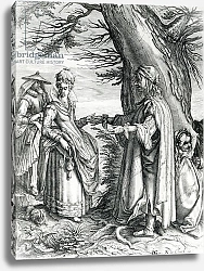 Постер Школа: Фламандская 17 в. The Fortune Teller, published by Nicolaes de Clerck, after Jacob de Gheyn II, 1608