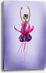 Постер Балерина с юбкой-цветком